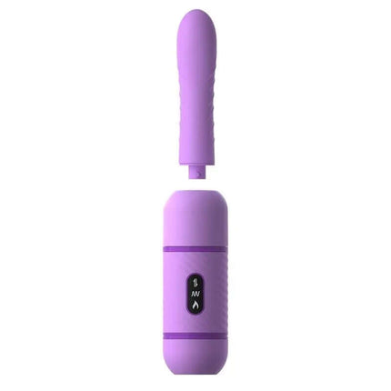 Purple Estimulator Thrust-Her Vibration and Movement device, featuring vibration, thrust and heating functions for enhanced pleasure.