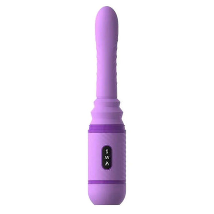 Estimulator Thrust-Her Vibration and Movement in purple, premium pleasure device with heating, thrusting, and vibrating features for intimacy.
