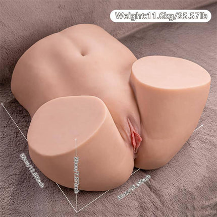 Ethel Torso with Thrusting 11.4 kg adult toy displayed on a soft surface, showcasing lifelike TPR material and realistic design.