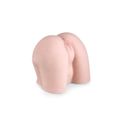 Eva Miller Masturbator with realistic dual-hole design for solo pleasure, featuring vaginal and anal openings with grooved tunnels.