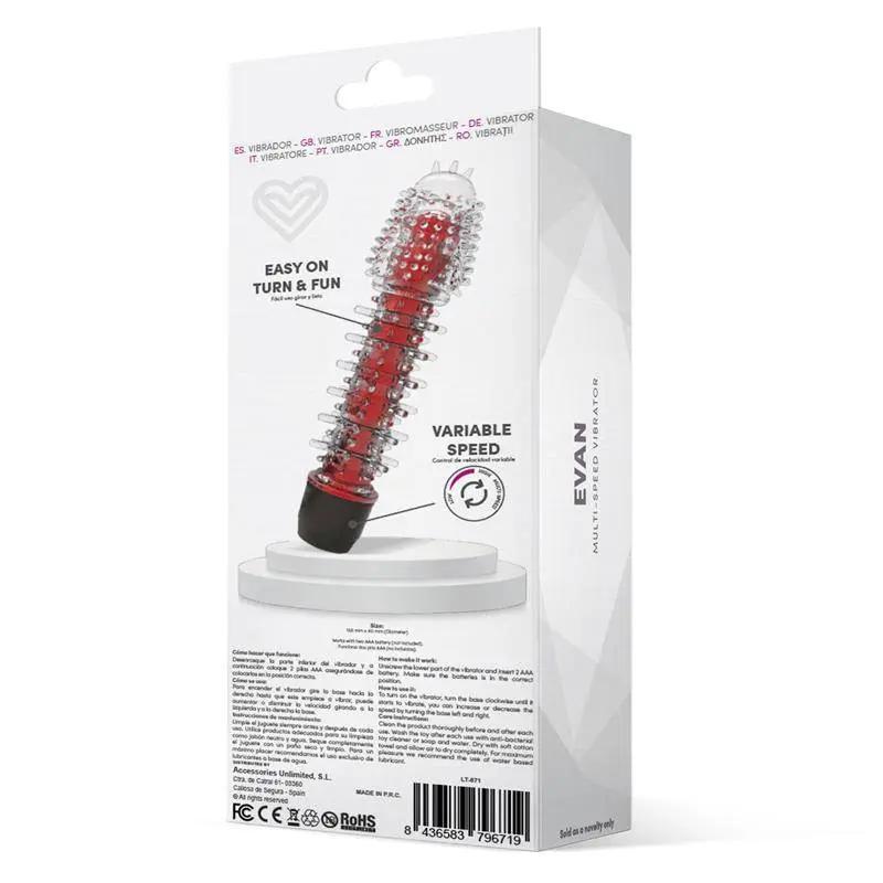Evan Vibe Multi Speed Red - secretsextoys.store