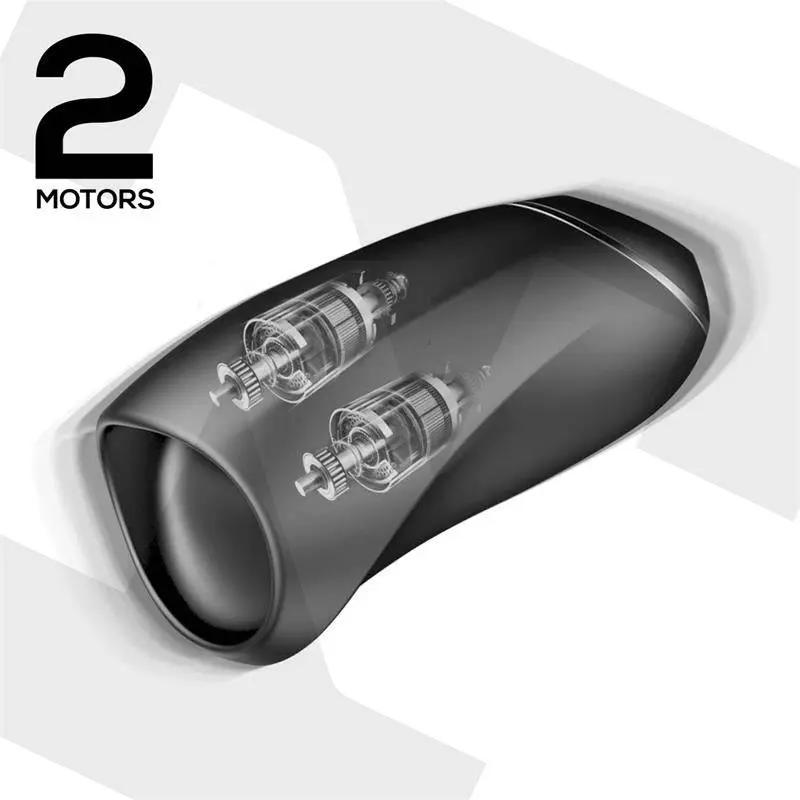 Evony Oral Sex Male Masturbator Suction and Vibration 2 Motors USB Silicone - secretsextoys.store