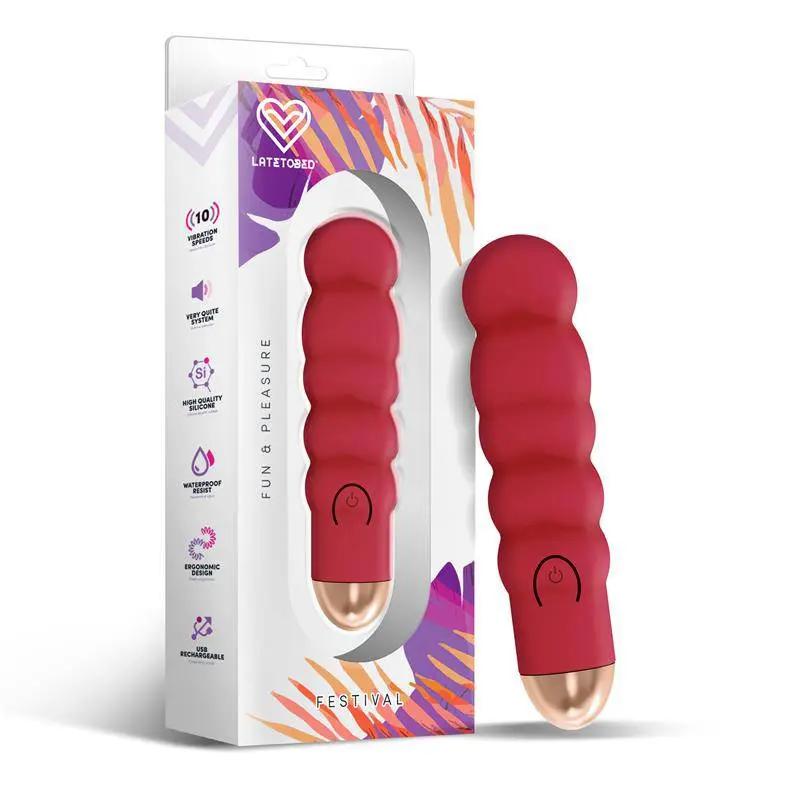 Ewon Stimulator 10 Speeds Rust Red - secretsextoys.store
