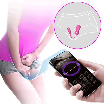 Explore Elvira Vibrating Kegel Balls with App showcasing remote control feature.