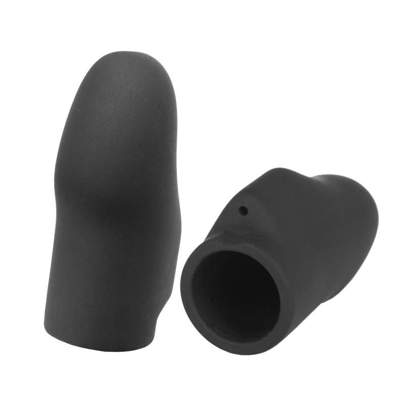 Explorer Silicone Noir Finger Sleeves - secretsextoys.store