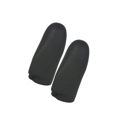 Explorer Silicone Noir Finger Sleeves for electrostimulation, black conducting sleeves for ElectraStim use.