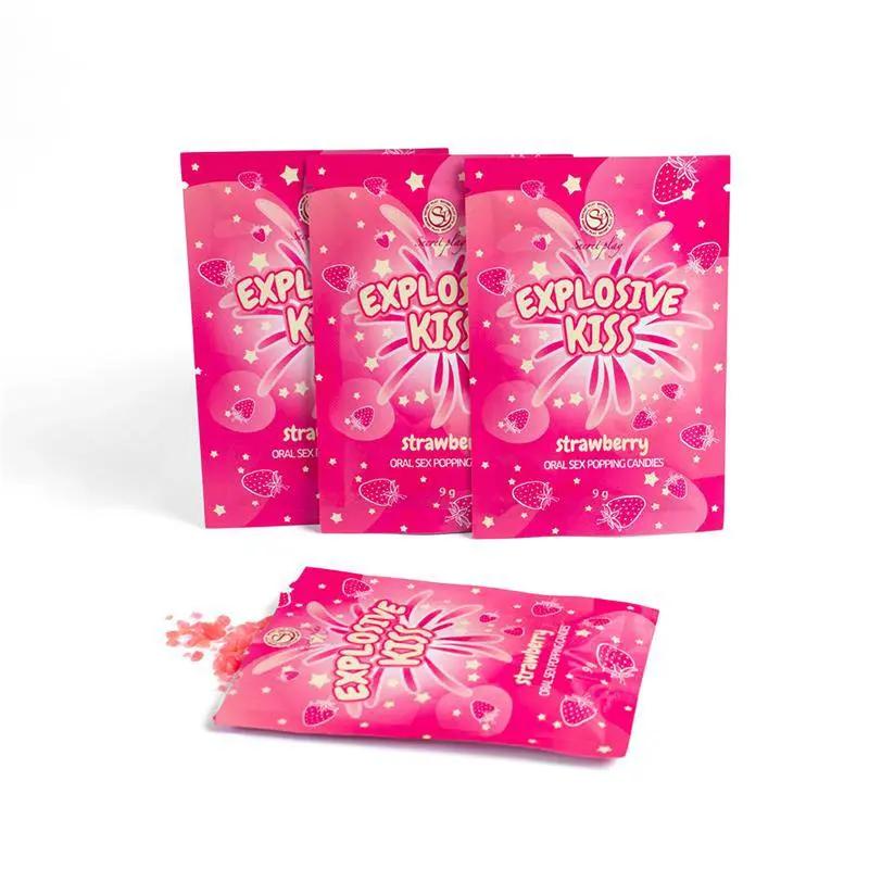 Explosive Candies Oral Sex Popping Candies 1 Sachet Strawberry Flavor - secretsextoys.store