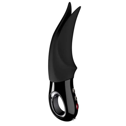 External Stimulator Volta Black dynamic vibrator with fluttering tips for enhanced sensitivity and arousal