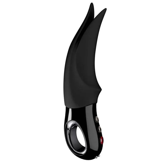 External Stimulator Volta Black dynamic vibrator with fluttering tips for enhanced sensitivity and arousal