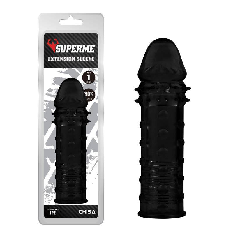 Extra Texture Sleeve Black - secretsextoys.store