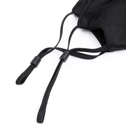 Close-up of Face Mask with Detachable Dildo straps in black, part of the Latetobed BDSM Line for adult play.