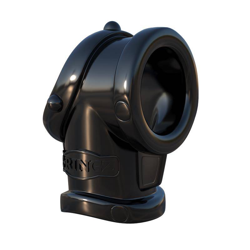 Fantasy C - Ringz Cock Pipe with Ball - Stretcher Black - secretsextoys.store