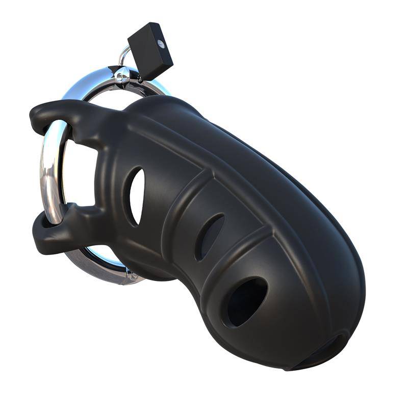 Fantasy C - Ringz Hardcore Silicone Cock Blocker Black - secretsextoys.store