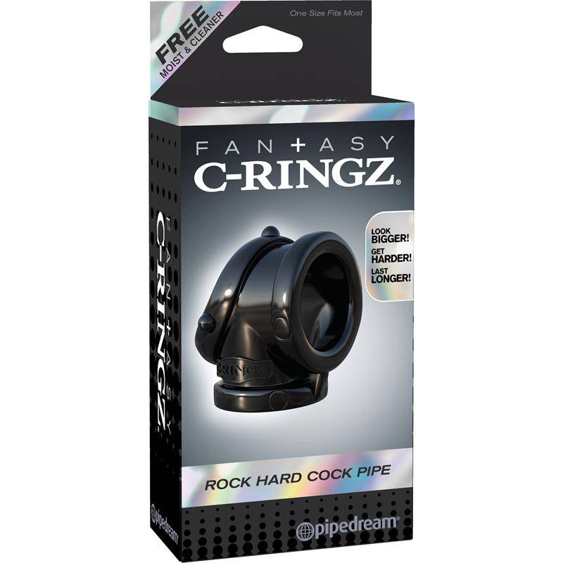 Fantasy C - Ringz Rock Hard Cock Pipe Black - secretsextoys.store