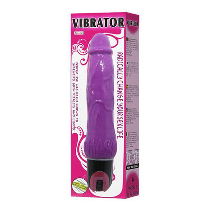 Fantasy Vibrating Dildo - Perfect Pleasure in vibrant purple packaging