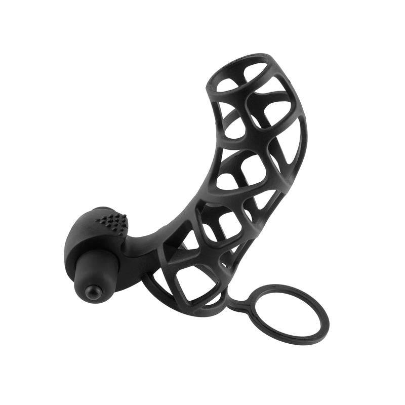 Fantasy X - tensions Extreme Silicone Power Cage - Black - secretsextoys.store