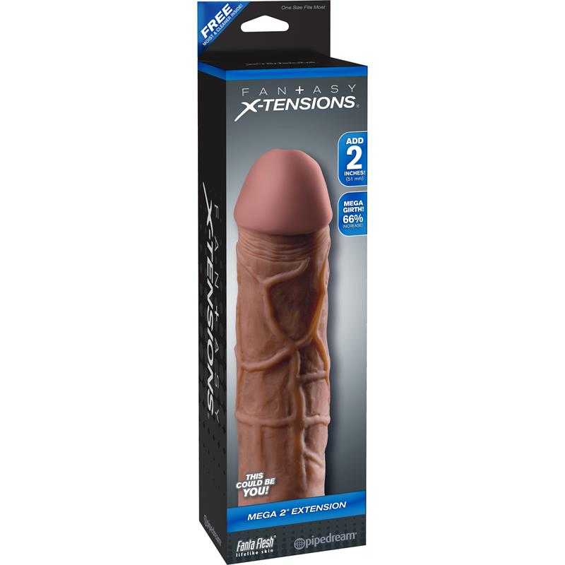 Fantasy X - tensions Mega 5,1 cm Extension - Brown - secretsextoys.store