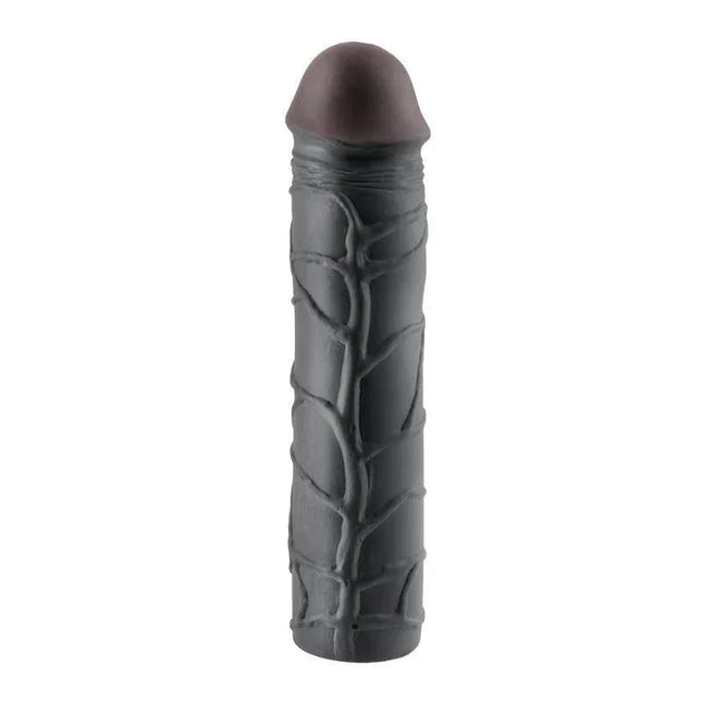 Fantasy X-tensions Mega 7,6 cm Extension - Black penis enhancer for enhanced pleasure and performance.