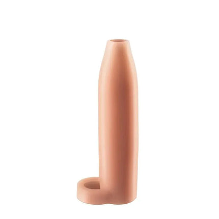 Fantasy X-tensions Penis Sleeve in flesh tone, enhancing girth and sensation, customizable for a tailored fit, with exposed glans.