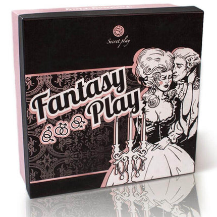 Fantasy Play (ES/EN/FR/PT) board game box with Rococo theme for adults