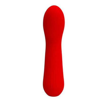Faun Vibrator Red, premium silicone G-spot vibrator, ergonomic design