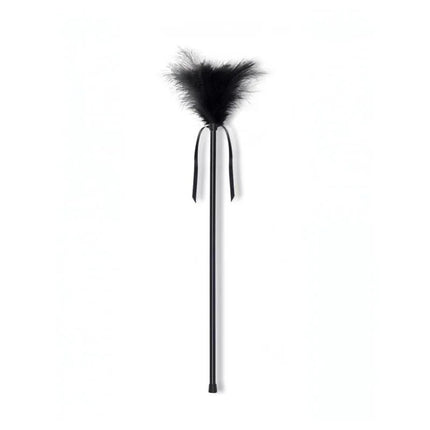 Feather Stimulator Black - erotic caress duster for intimate exploration and sensual massage.
