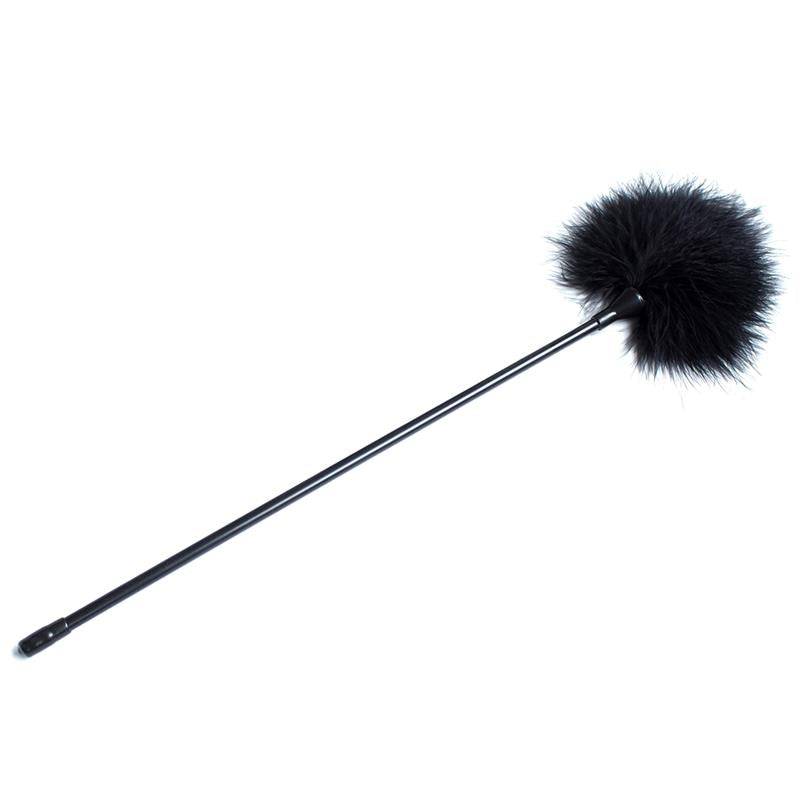 Feather Tickler 40 cm Black - secretsextoys.store