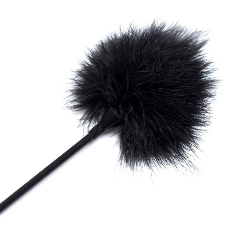 Feather Tickler 40 cm Black - secretsextoys.store