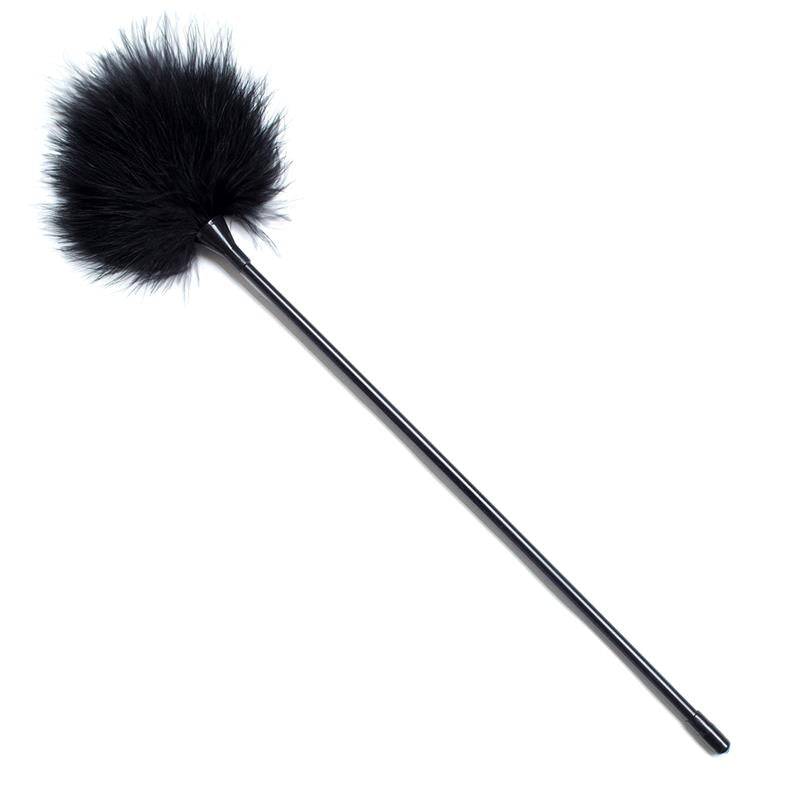 Feather Tickler 40 cm Black - secretsextoys.store