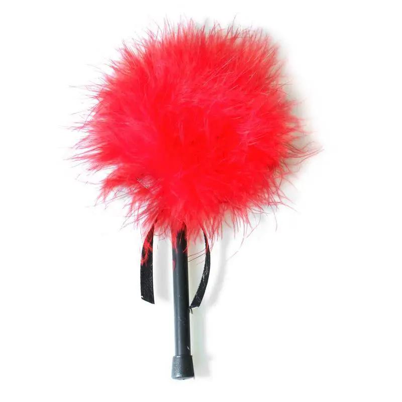Feather Tickler with Marabou Red - secretsextoys.store