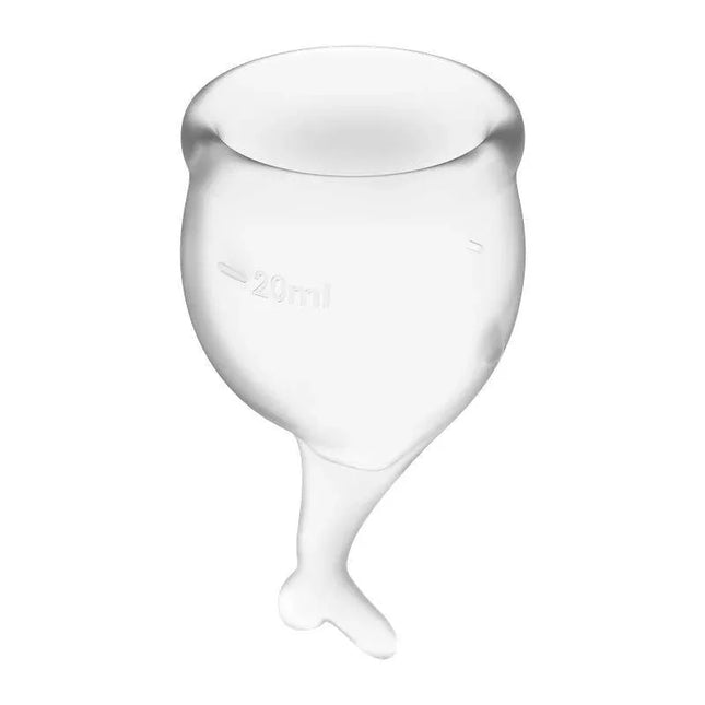 Feel Secure Menstrual Cup Transparent Pack of 2 eco-friendly period solution