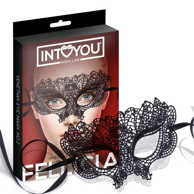 Fellicia Venetian Mask No. 2 - luxury handcrafted lace mask for sensual nights, premium fit and comfort from Fellicia collection.