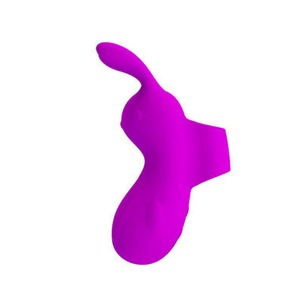 Finger Bunny Sleeve USB Silicone in purple, premium silicone for tactile pleasure and discreet vibrations.