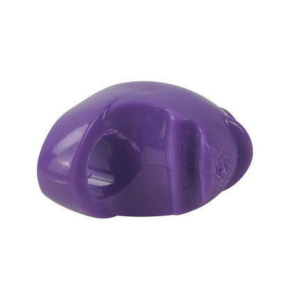Finger Ring with Vibration Purple by A-GUSTO for couples, soft-elastic design, single-speed, compact ergonomic shape, purple color