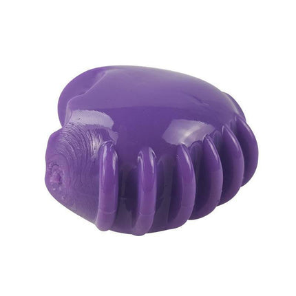 Purple Finger Ring with Vibration by A-GUSTO for couples, soft-elastic design, compact, ergonomic, single-speed, precise stimulation.
