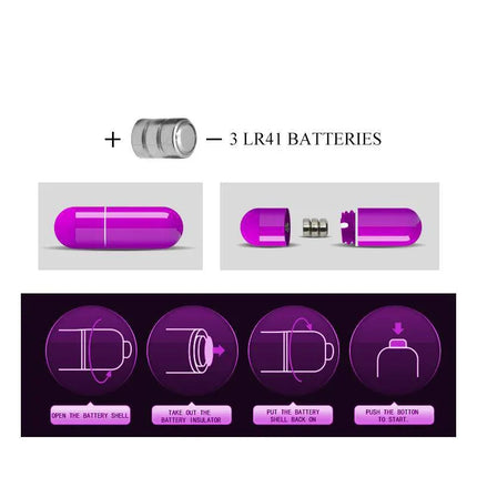 Finger sleeve Stimulator Maxwell Pink battery assembly instructions
