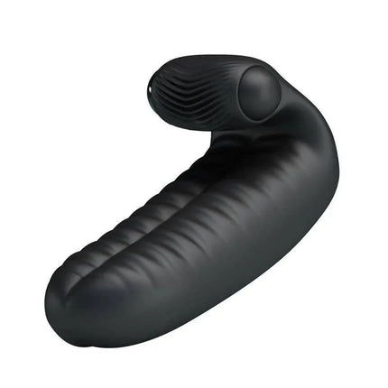 Finger Sleeve with vibration Abbott Black silicone and ABS toy