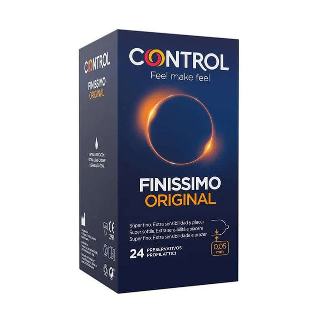 Finissimo Original Original 24 uds super-thin condoms with anatomical shape and increased sensitivity.