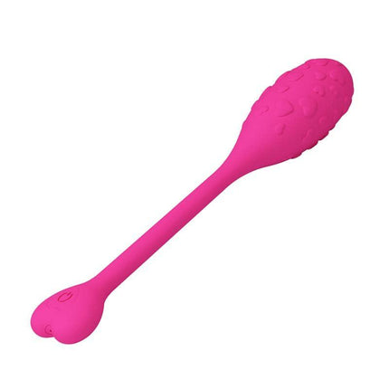 Pink Fisherman Vibrating Egg with App, featuring remote Bluetooth control for versatile pleasure.
