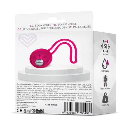 Fitty 1 - Dumbbell Kegel Ball 35 gr packaging showing silicone material, waterproof feature, and exercise weight.