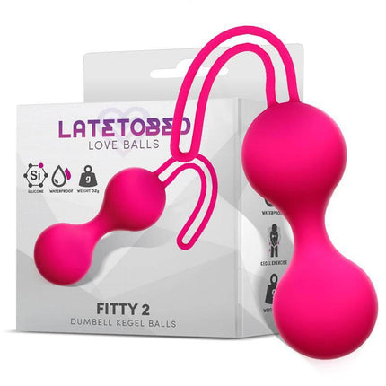 Fitty 2 - Dumbell Kegel Balls 52 gr, silicone pelvic floor exerciser for vaginal muscle strengthening and comfortable workouts