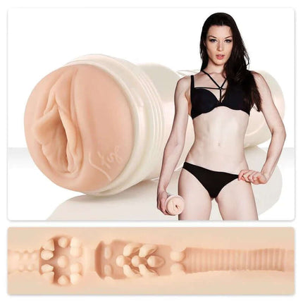 Fleshlight Girls Stoya Destroya with signature Destroya texture and sleek pearlescent case for discreet storage.