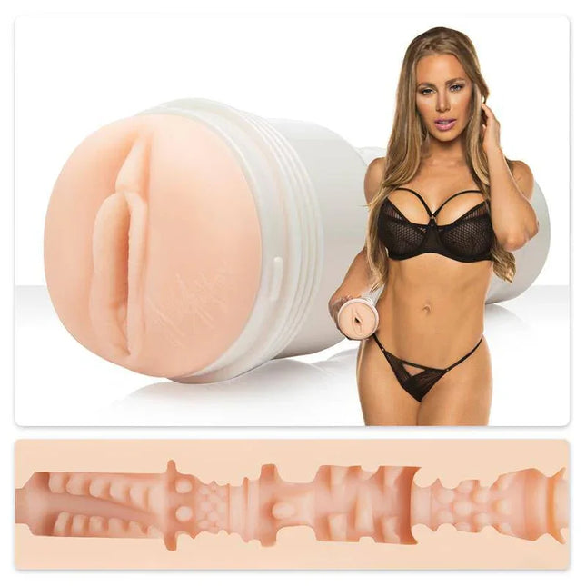Fleshlight Nicole Aniston Fit with Lady Canal orifice and textured interior for lifelike experience