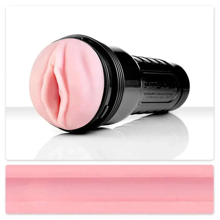 Fleshlight Pink Lady Original with soft sleeve, designed for first-time buyers in a discreet black case.