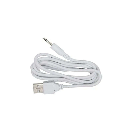 White USB charging cable for Flexible Anal Vibrator, enhancing convenience and ease of use.