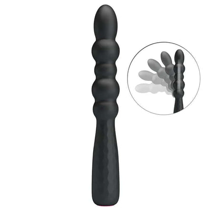 Flexible Anal Vibrator with textured design and adjustable angles offers 12 vibration modes for intense stimulation and pleasure.