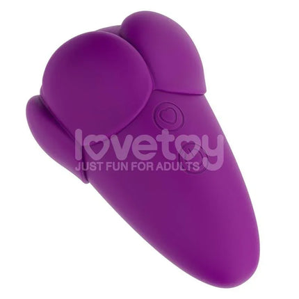 Flicker Stimulator flower-inspired purple vibrator with silicone exterior, designed for intimate exploration and versatile stimulation.