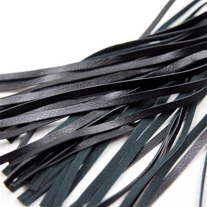 Flogger Diamond Pattern with Metal Hardware 39 cm Black - secretsextoys.store