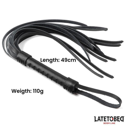 Flogger Leather 50 cm from Latetobed BDSM Line, featuring luxurious leather and versatile design for intense intimate play.