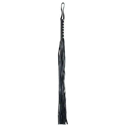 Premium Flogger Leather 90 cm in black for BDSM play and sensory exploration
